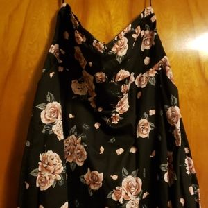 Black strapless dress